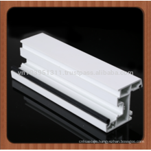 Competitive price, anti- UV long life sound- proof 60mm Upvc profile from Vietnam